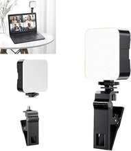 Load image into Gallery viewer, Plokama PK-79 Led Video Lig.ht Portable Phone Fill Light Clip COMPUTER MOBILE LIVE BROADCAST BEAUTIFICATION FILL CAMERA PHOTO Accessories: Phone Tripod, Phone Mount, LED Light and Microphon