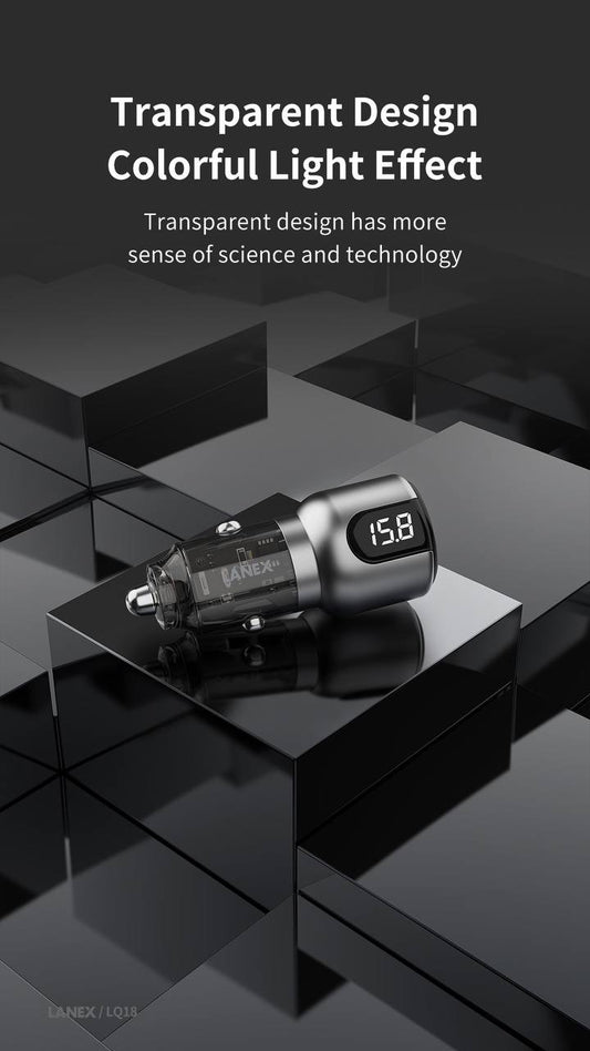 Lanex 75 watt car charger , 2 outlet