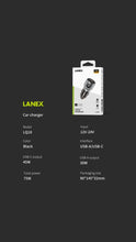 Load image into Gallery viewer, Lanex 75 watt car charger , 2 outlet