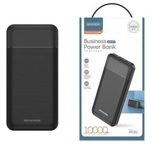 Load image into Gallery viewer, SENDEM PK81-Portable Power Bank with 10,000 mAh Large Capacity- Black
