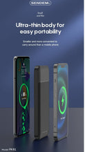 Load image into Gallery viewer, SENDEM PK81-Portable Power Bank with 10,000 mAh Large Capacity- Black
