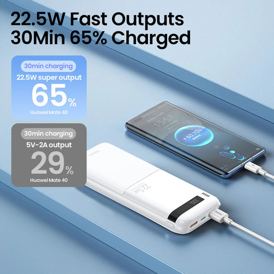 REMAX - RPP-72 Series 20000mAh PD+QC Fast Charging Power Bank(PD 20W+QC 22.5W)