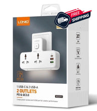 Load image into Gallery viewer, 2 AC Outlets Portable Extension Power Socket SC2311