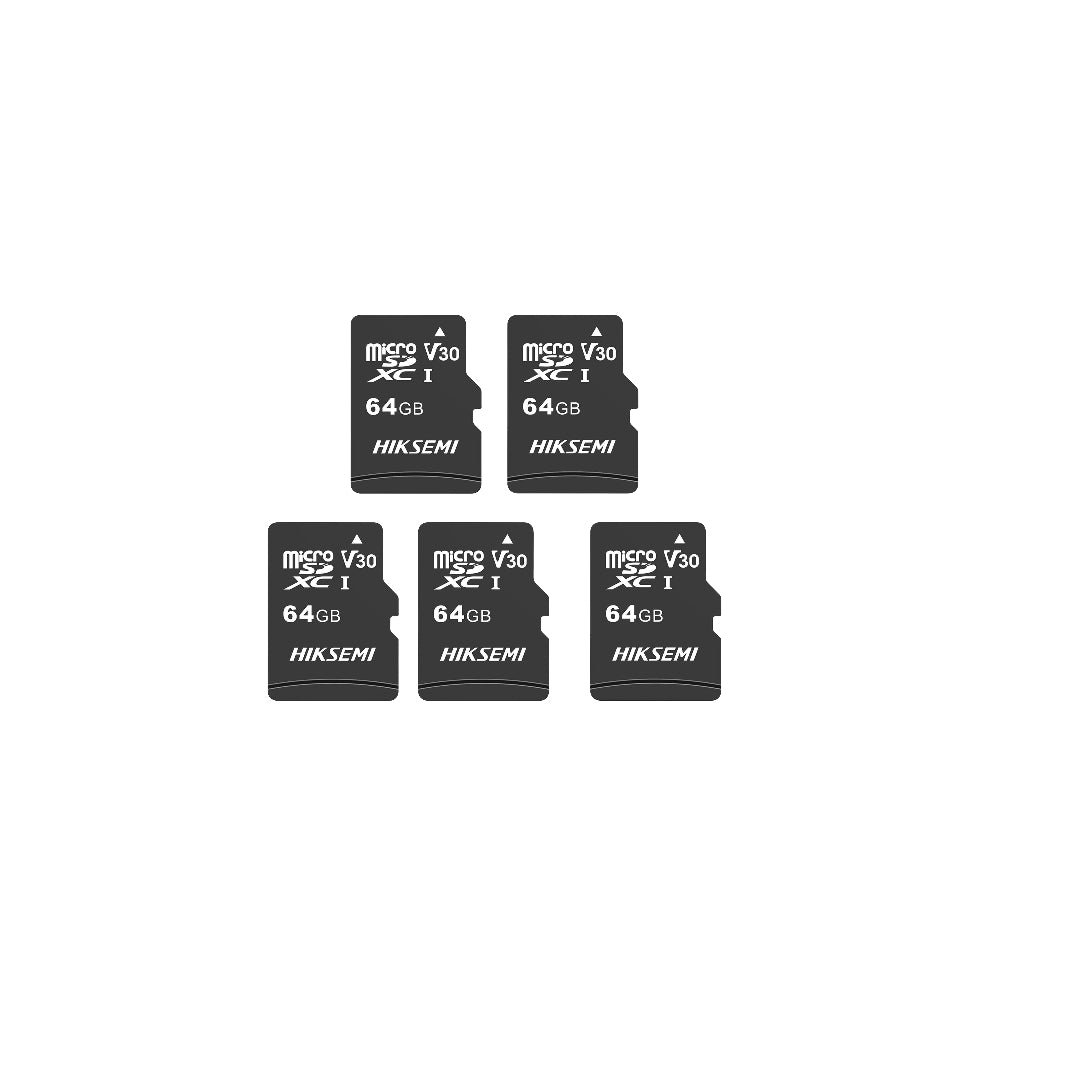 Bundle of 5 pieces Hiksemi NEO 64GB Micro SD Memory Card