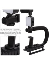 Load image into Gallery viewer, Plokama PK-777 Professional Photography Kit with HD Microphone, 7W LED Flash, and Tripod for Phones and Cameras - Black