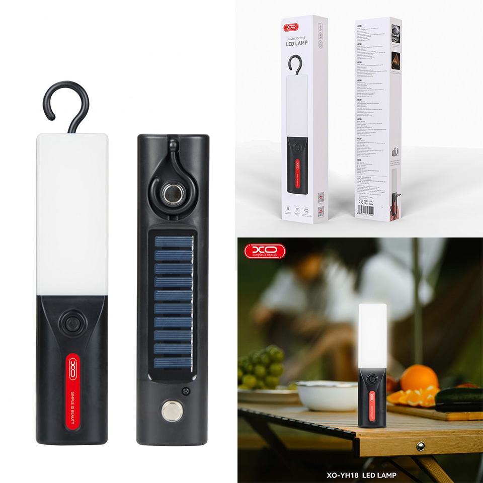 Lamp Magnetic / Hookable Solar LED XO YH18 Light 1500mAh
