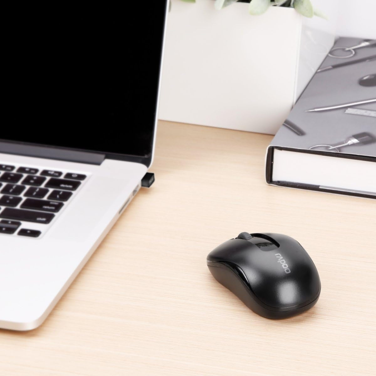 Rapoo M10 Plus 2.4Ghz Wireless Optical Mouse Black