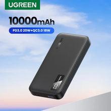 Load image into Gallery viewer, UGREEN 25742 PB311 20W 10000mAh Two-Way Fast Charging Power Bank - Black