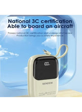 Load image into Gallery viewer, 10000mAh 22.5W Fast Charge Dual Wire Fast Power Bank PH-116 Series LED power display