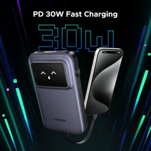 Load image into Gallery viewer, UGreen Powerbank Robotic 10000 Mah Pd 30W With Built-In Usb-C