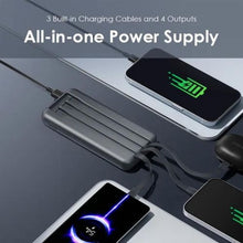 Load image into Gallery viewer, Oraimo Power Bank Slice Link Pro 10,000 mAh, 22.5W, Built-In Cables - Black