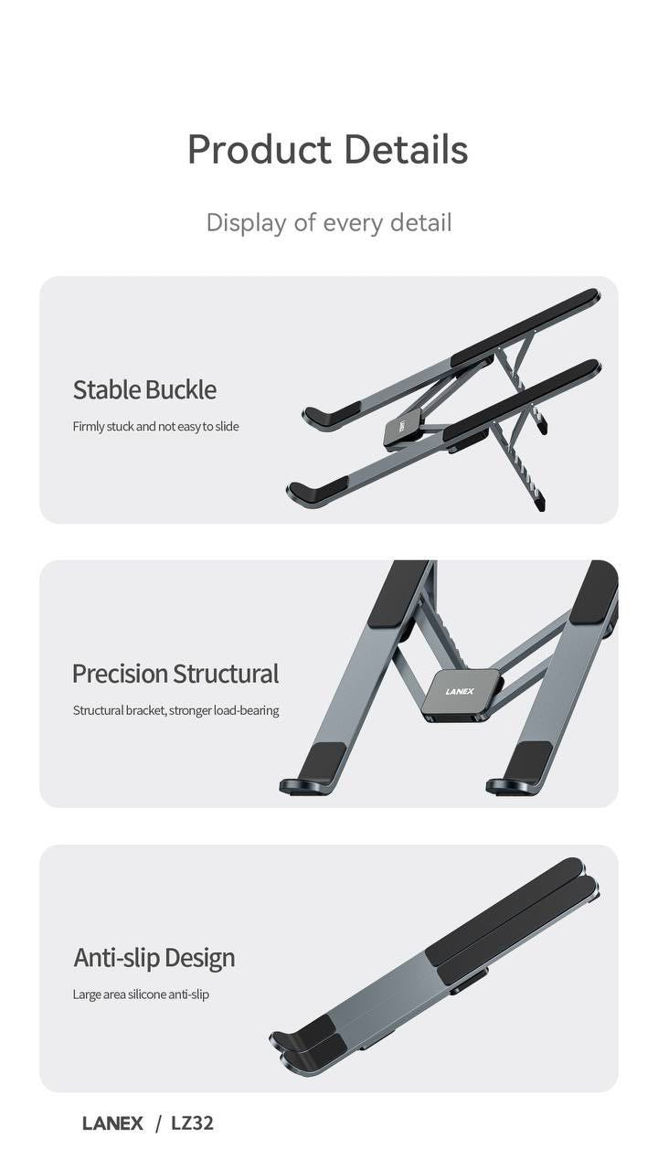 Lanex Premium Metal laptop stand & Holder