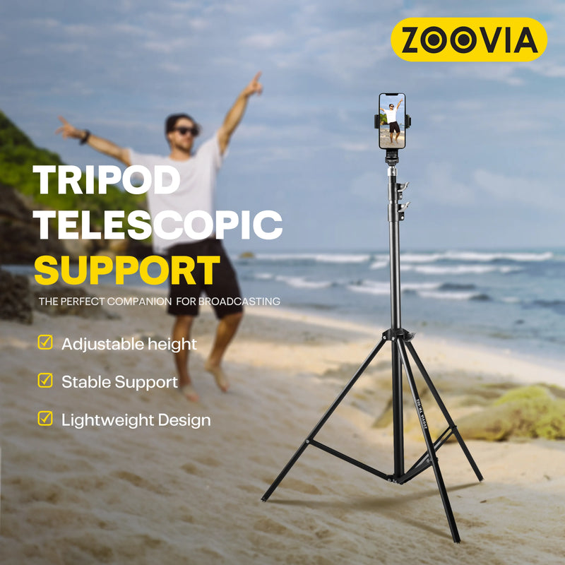 ZOOVIA BROADCAST TRIPOD TELESCOPIC SUPPORT TH-002