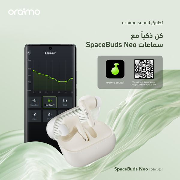 oraimo SpaceBuds Neo سماعات أذن مكانية لاسلكية حقيقية