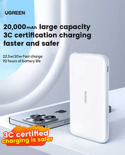 Load image into Gallery viewer, UGREEN 20W 20000mAh Fast Charging Power Bank – White