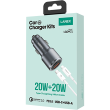Load image into Gallery viewer, Lanex Car Charger Kit 20 WATT