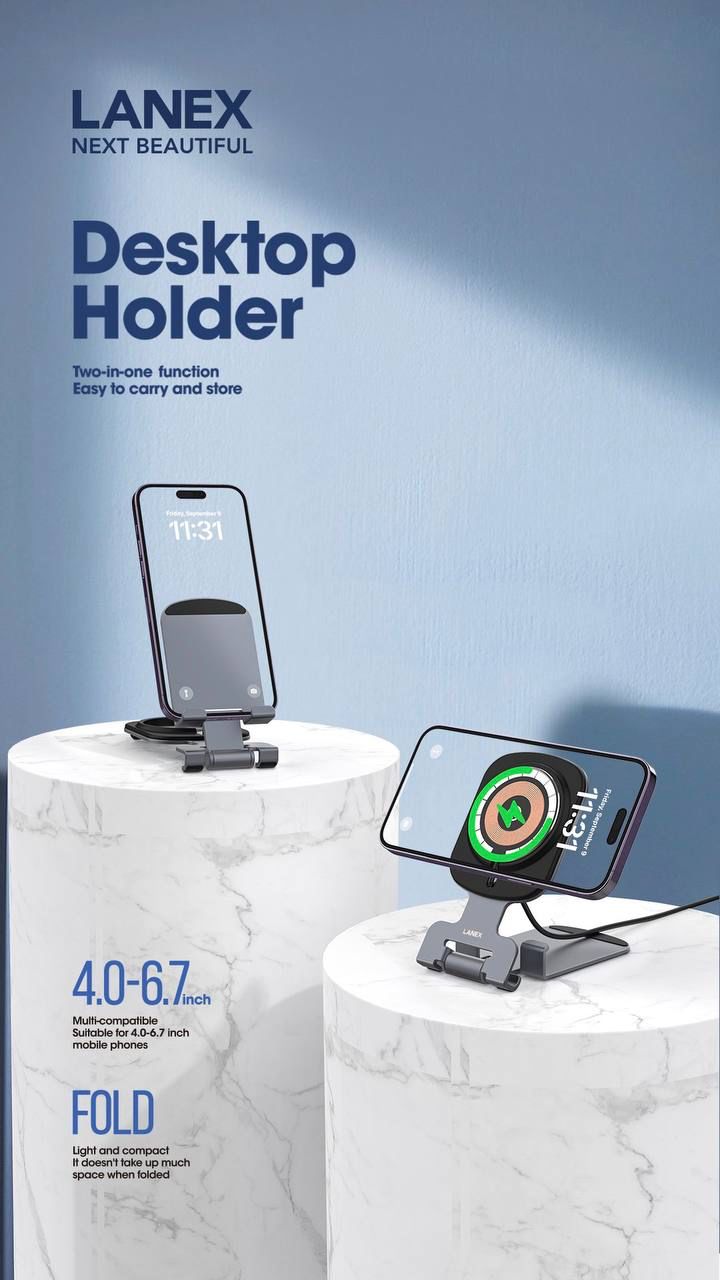 Lanex Metal Fold Desktop Holder