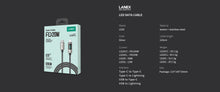Load image into Gallery viewer, Lanex Data Cable USB-type c to type-c -100watt- with led screen - وصله شحن تايب سى  لتايب سى
