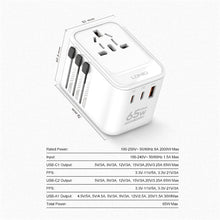 Load image into Gallery viewer, LDNIO 3 USB Ports 65W GaN Travel Adapter Z6
