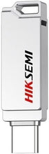 Load image into Gallery viewer, HIKSEMI 256GB USB 3.2 Dual Drive Type-A/Type-C Upto 150MB/s Silver -SYNC | HS-USB-E327C 256G U3 Silver
