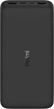 Load image into Gallery viewer, Xiaomi Redmi Power Bank 20000mAh – 18W Two-Way Fast Charging, Dual USB Output &amp; Type-C/Micro USB Input, High-Capacity 74Wh Battery, Compatible with iPhone, Samsung, Android Devices – Black

