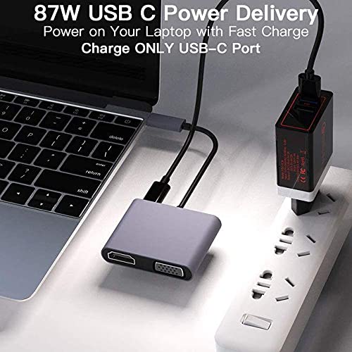 4 in 1 Type c to HDMI / VGA / USB3.0 / PD