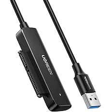 كابل SATA من UGREEN ومحوّل SATA إلى USB 3.0 للقرص الصلب (70609)