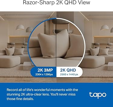 Tapo TP-Link C220 Pan/Tilt Smart AI 2K 4MP QHD