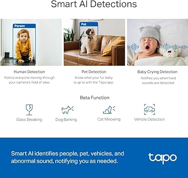 Tapo TP-Link C220 Pan/Tilt Smart AI 2K 4MP QHD