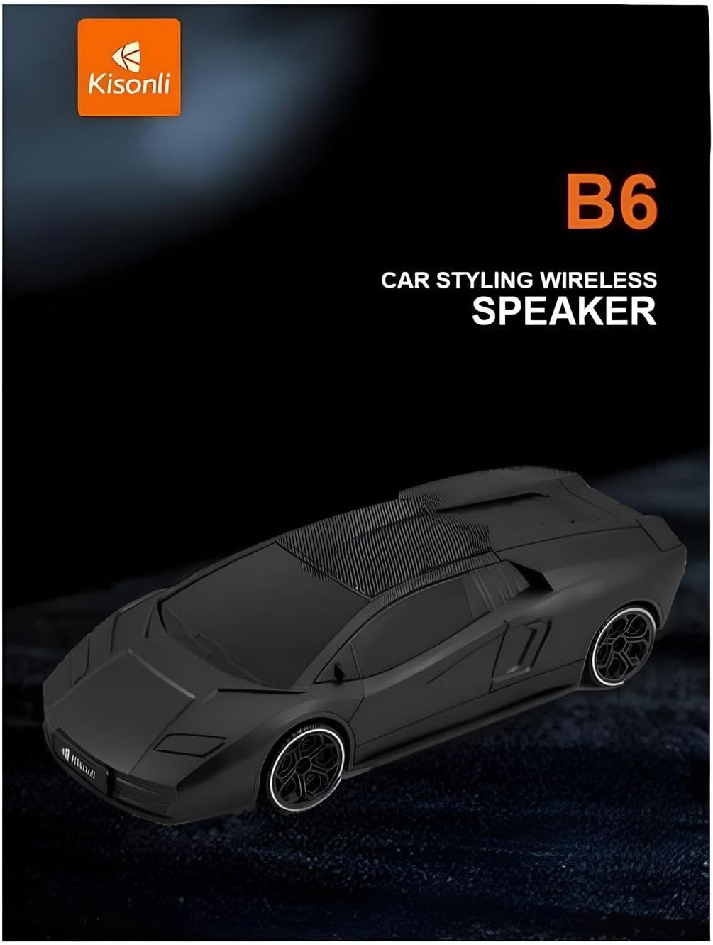 B6 Bluetooth Car Speaker - Unique Design - 1800mAh Battery - 5W Stereo Sound