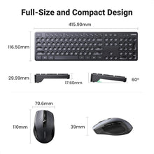 Load image into Gallery viewer, UGREEN Wireless Keyboard and Mouse Combo,2.4GHz مطبوع الحروف العربي
