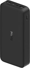 Load image into Gallery viewer, Xiaomi Redmi Power Bank 20000mAh – 18W Two-Way Fast Charging, Dual USB Output &amp; Type-C/Micro USB Input, High-Capacity 74Wh Battery, Compatible with iPhone, Samsung, Android Devices – Black
