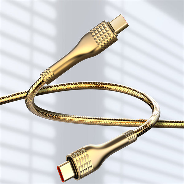 LDNIO 65W Woven Aluminium Foil USB3.0 Data Cable , 2 meter