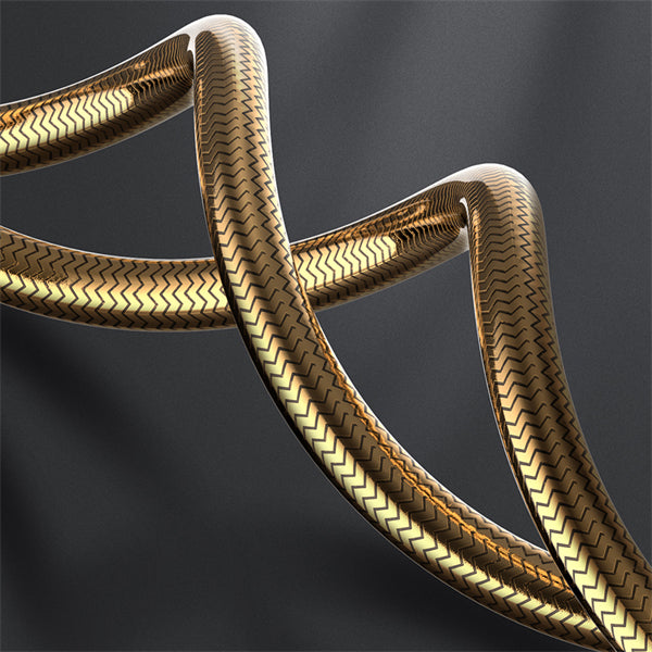 LDNIO 65W Woven Aluminium Foil USB3.0 Data Cable , 2 meter