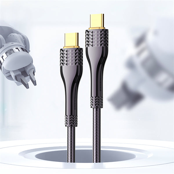 LDNIO 65W Woven Aluminium Foil USB3.0 Data Cable , 2 meter