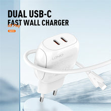 Load image into Gallery viewer, LDNIO 30W Dual USB-C Fast Charger Q233
