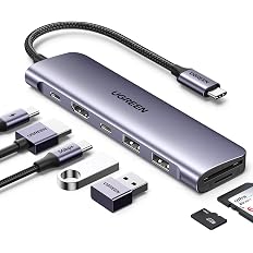 UGREEN 7-in-1 USB-C Hub 4K HDMI, 100W PD, SD/TF Card Reader (45521)