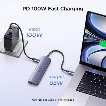 UGREEN 7-in-1 USB-C Hub 4K HDMI, 100W PD, SD/TF Card Reader (45521)