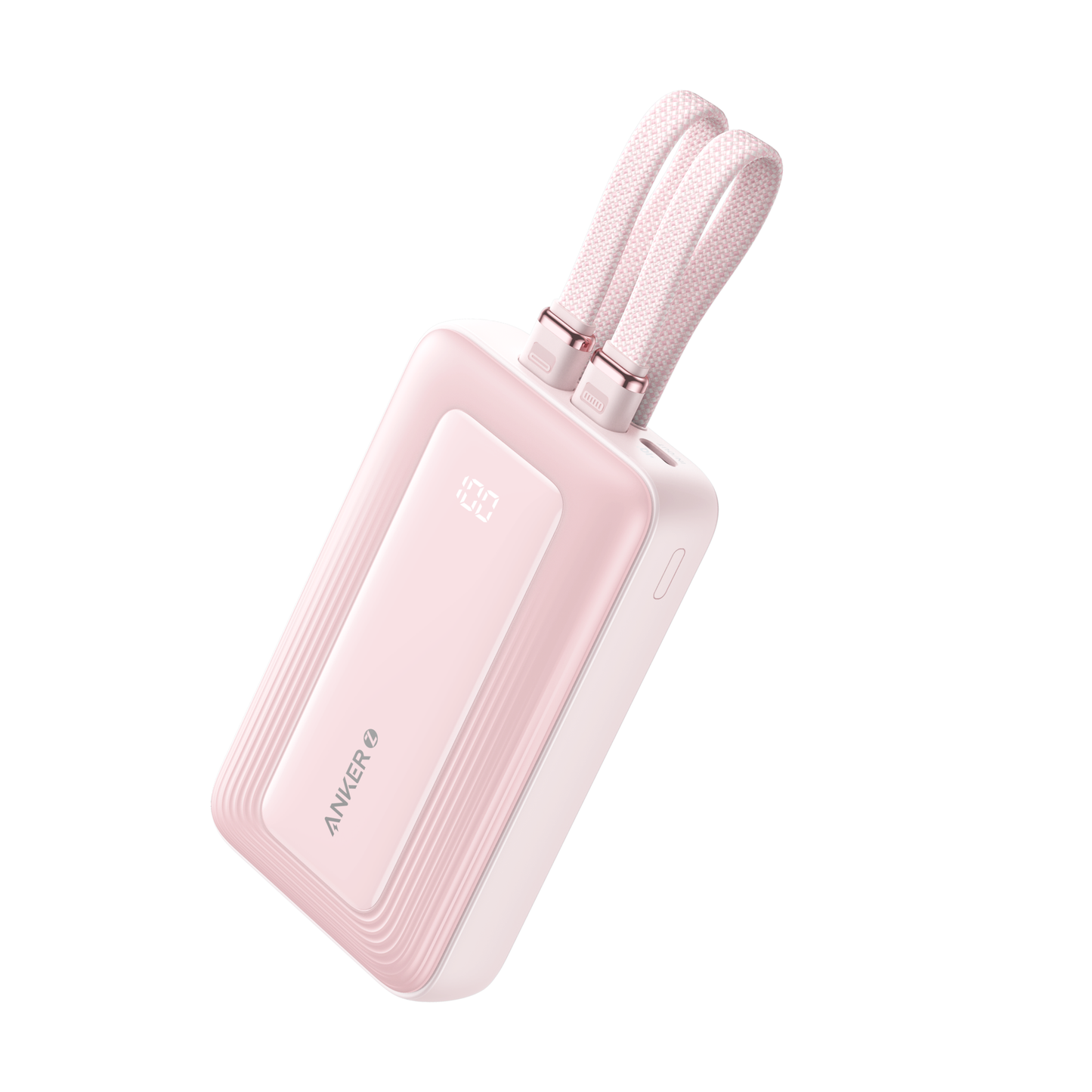 Anker Zolo Powerbank 10000mAh 30W Fast Portable Charger Built-in USB-C Lightning Cables A1680