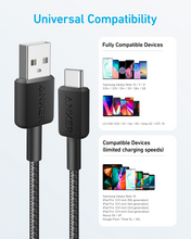 Load image into Gallery viewer, Anker 322 USB-A to USB-C Cable -0.9m
