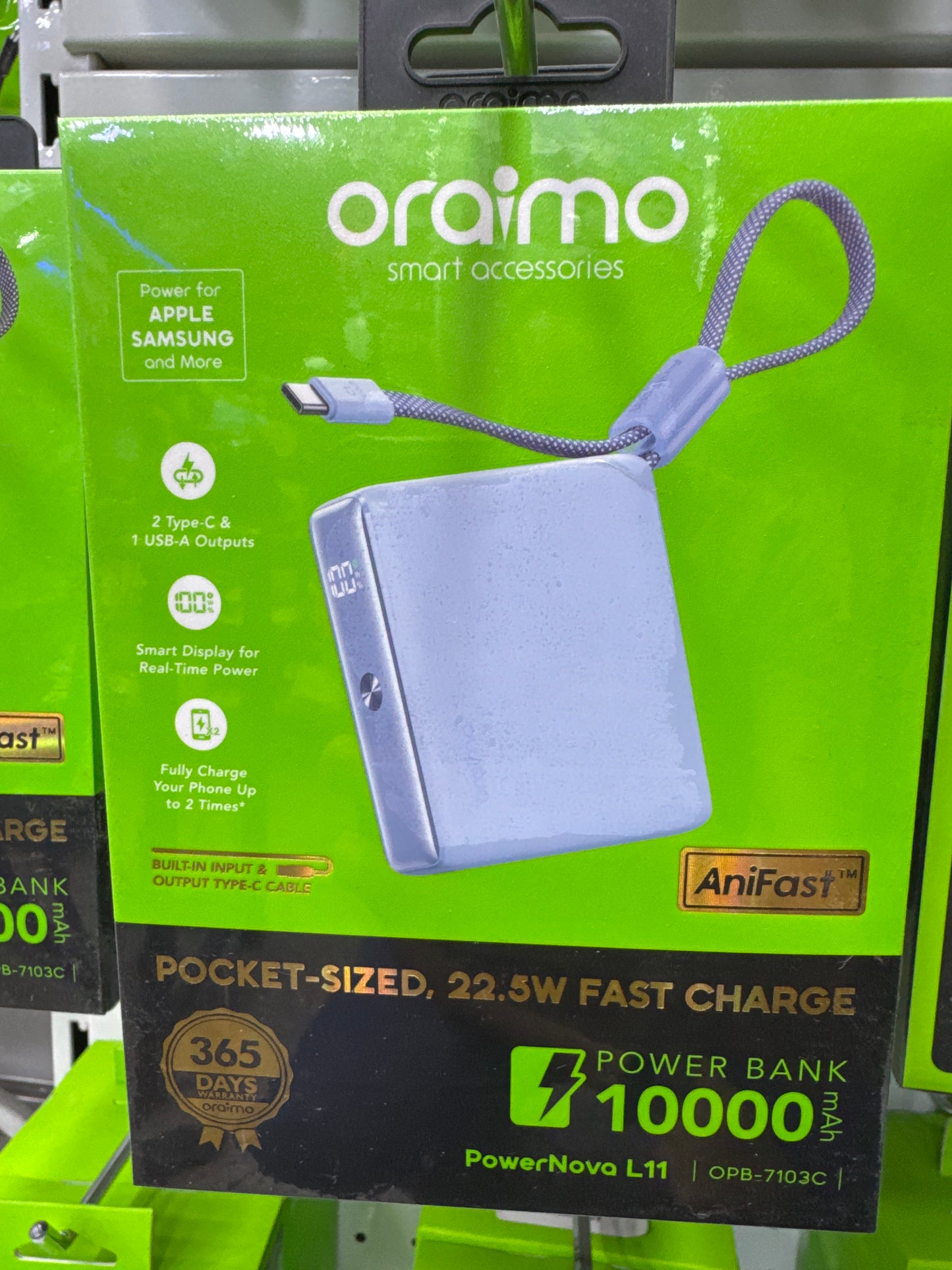 oraimo PowerNova L11 22.5W 10000mAh Power Bank