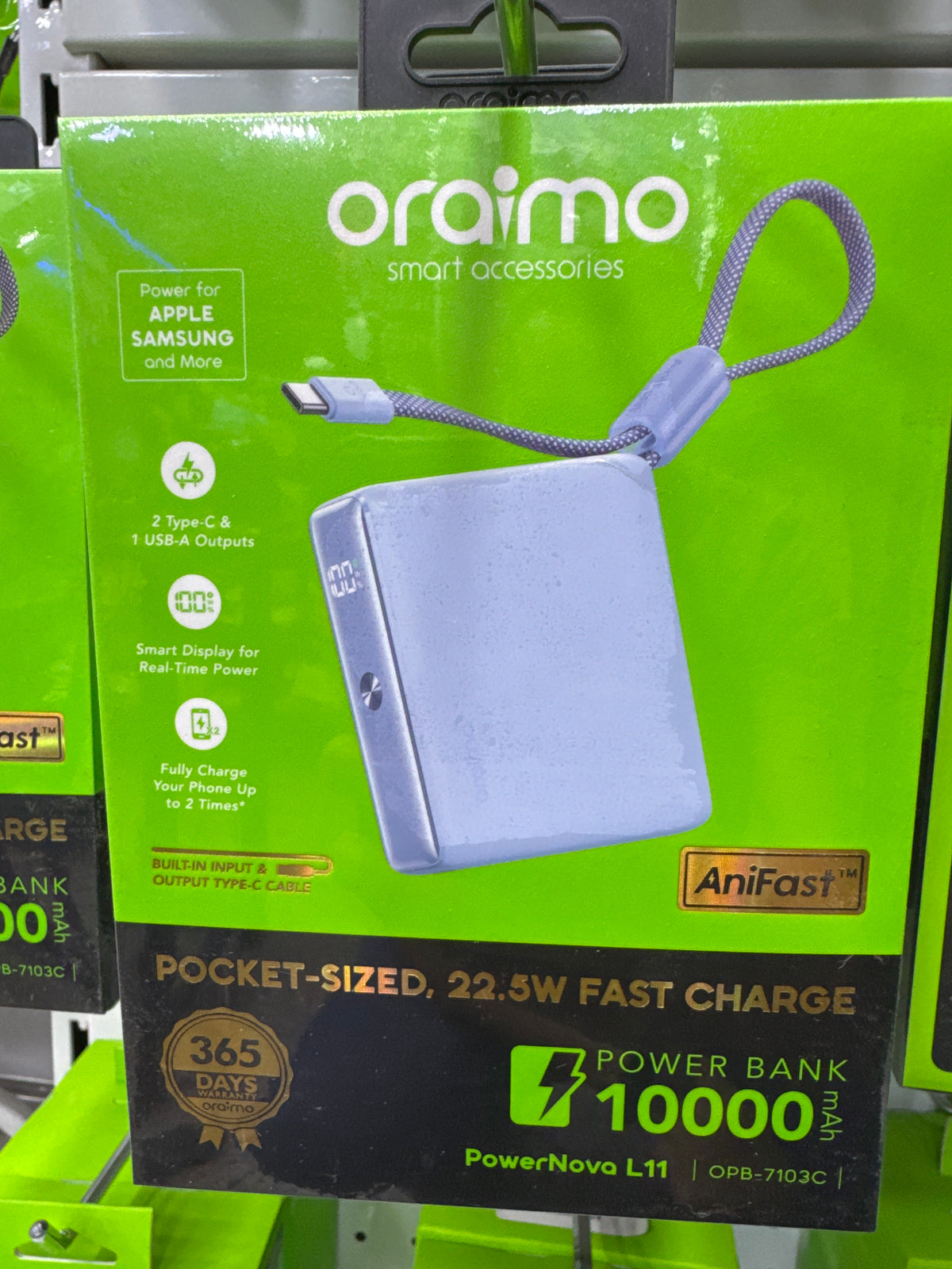 oraimo PowerNova L11 22.5W 10000mAh Power Bank