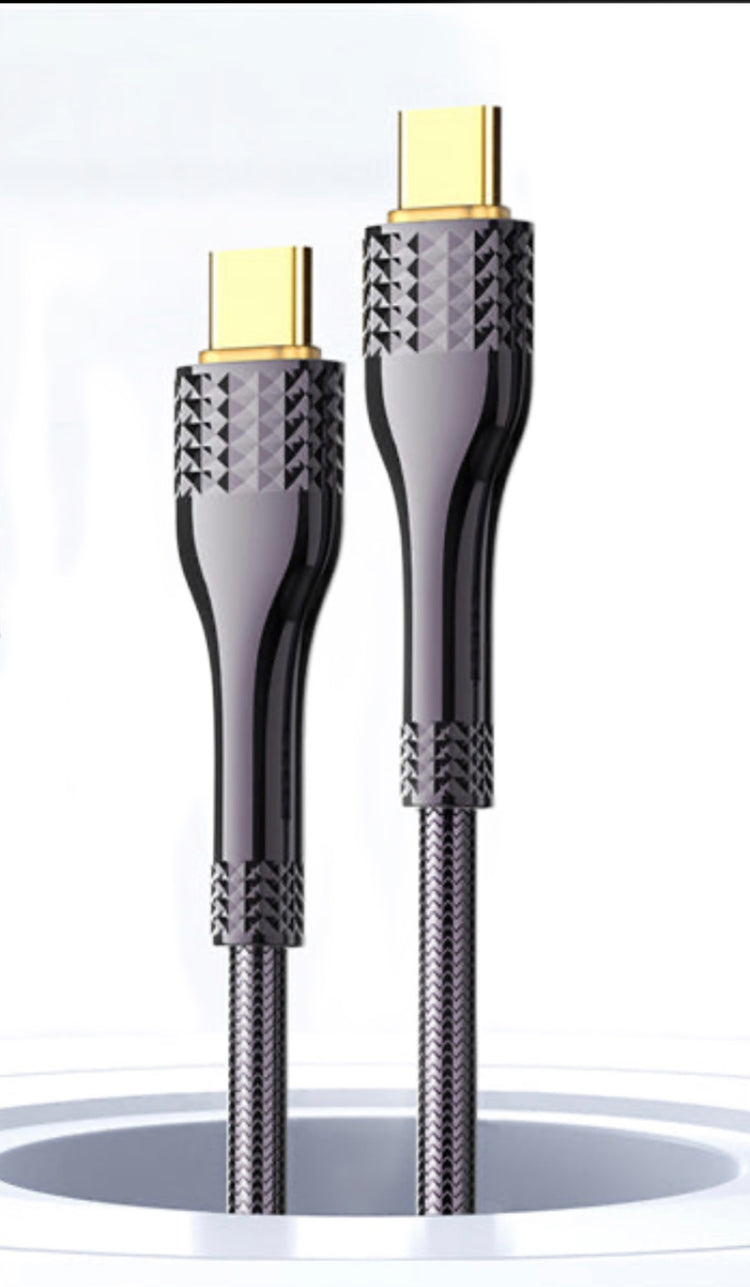 LDNIO 65W Woven Aluminium Foil USB3.0 Data Cable , 2 meter