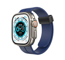 Load image into Gallery viewer, Magnetic silicone band for Apple Watch 42/44/45/49 (midnight blue)

