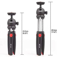 Load image into Gallery viewer, Jmary MT-35 - Table Top Mini Portable Fold-able Extendable Tripod Stand for Mobile Phones and DSLR &amp; Digital Cameras
