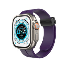 Load image into Gallery viewer, Magnetic silicone band for Apple Watch 42/44/45/49 fruit purple استيك ساعه و ليس ساعه
