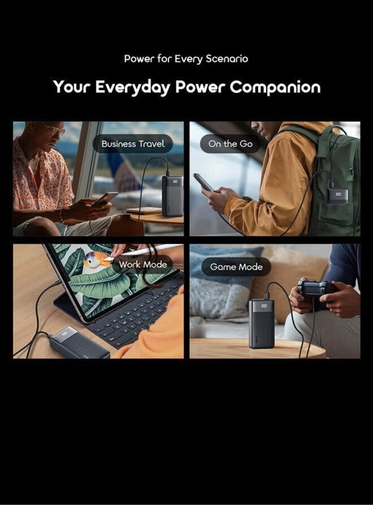oraimo PowerNova Q21 20000mAh Power Bank – 22.5W Fast Charging (OPB-7200Q)