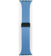 Load image into Gallery viewer, Magnetic silicone band for Apple Watch 42/44/45/49 (premiun blue )
