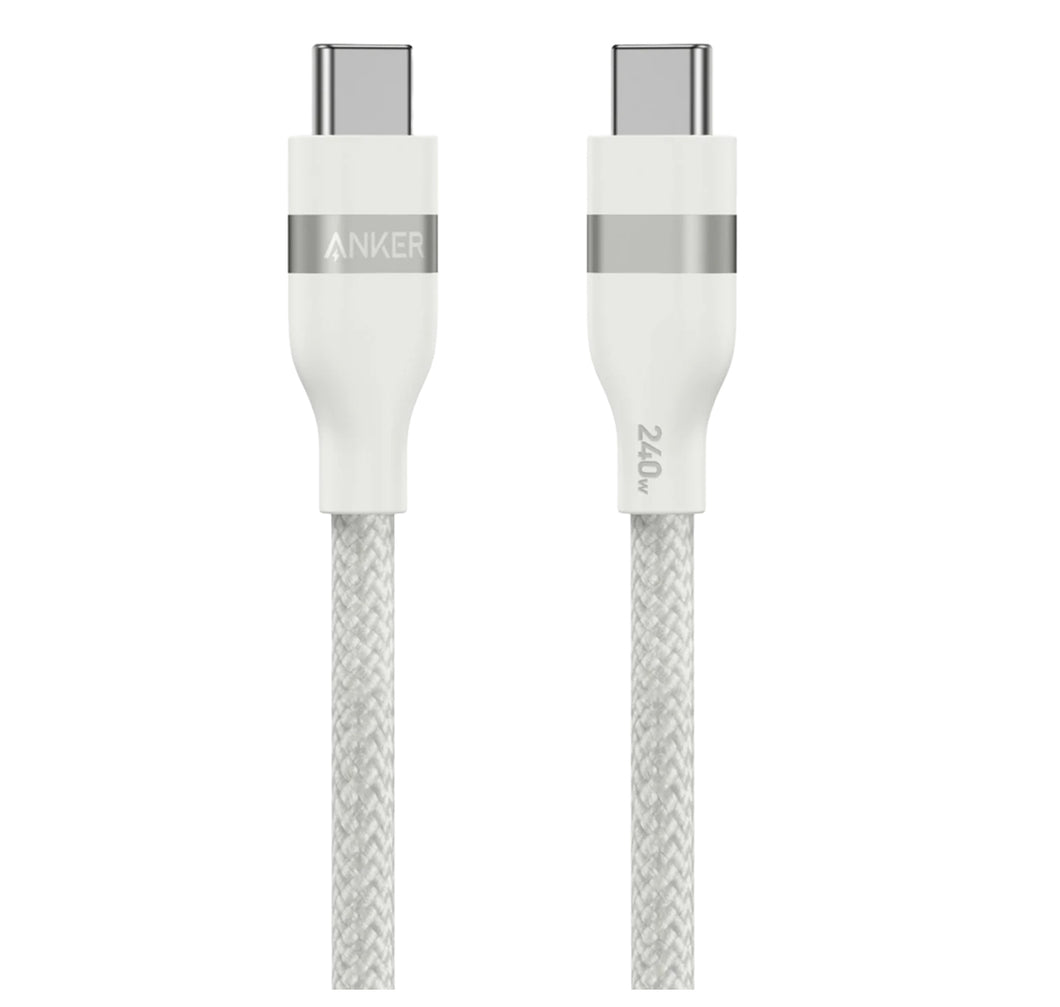 Anker USB-C to USB-C Cable (3 ft , 240W, Upcycled-Braided)