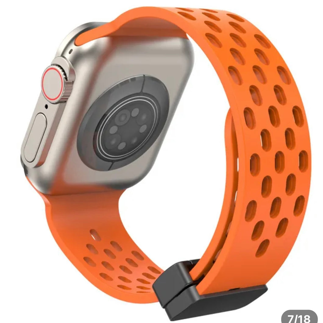 Apple Watch band 42/44/45/49-orange استيك ساعه و ليس ساعه